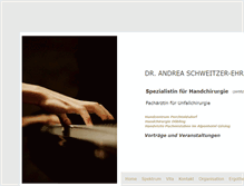 Tablet Screenshot of handchirurgie.co.at
